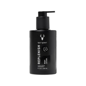 Mad Rabbit pump bottle front view showing clean packaging and easy dispensing