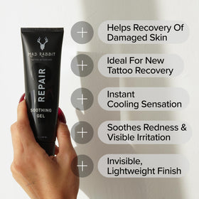 Mad Rabbit gel texture closeup highlighting cooling, lightweight feel