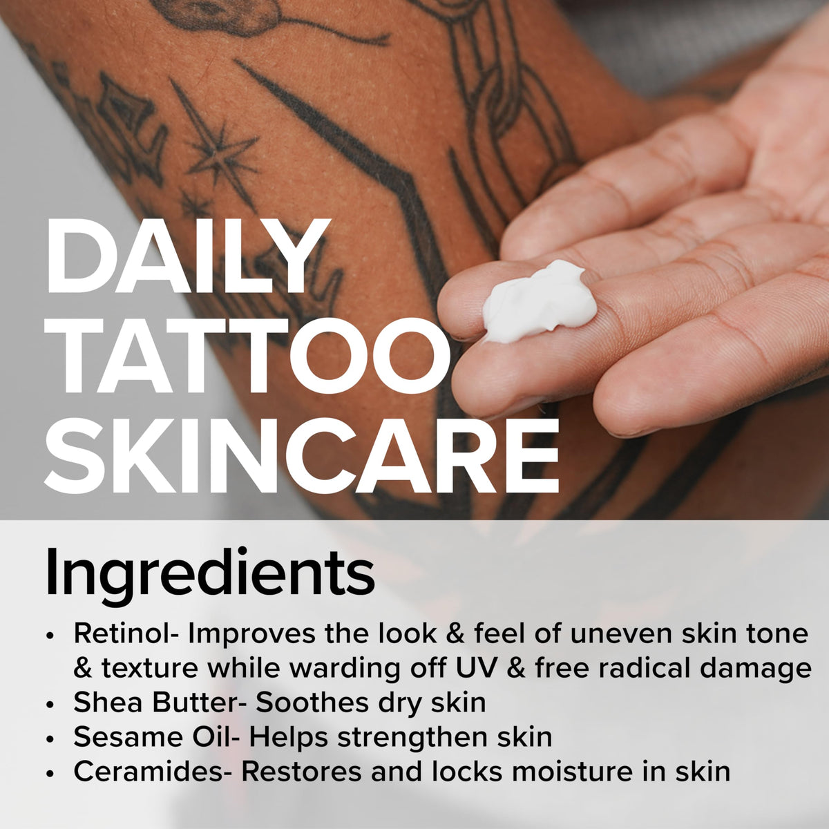 Mad Rabbit Replenish beside Soothing Gel to suggest recommended tattoo care pair