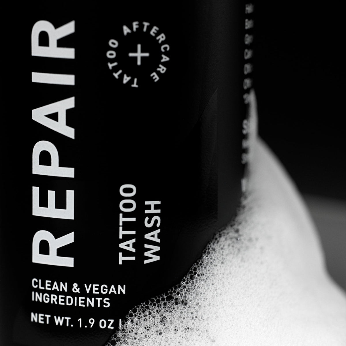 Mad Rabbit close-up of gentle foam texture demonstrating mild cleansing action
