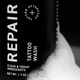 Mad Rabbit close-up of gentle foam texture demonstrating mild cleansing action
