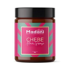 Madani Naturals jar front view showing label and natural appeal for moisturized hair