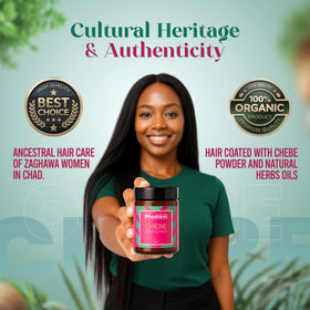 Madani Naturals jar in hand to show product size and easy application benefit