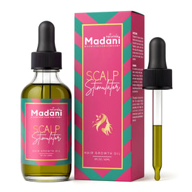 Madani Naturals front bottle showing label and 2 fl oz size with clear benefit