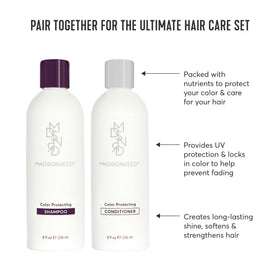 Madison Reed back label with ingredient list highlighting clean, safe formula