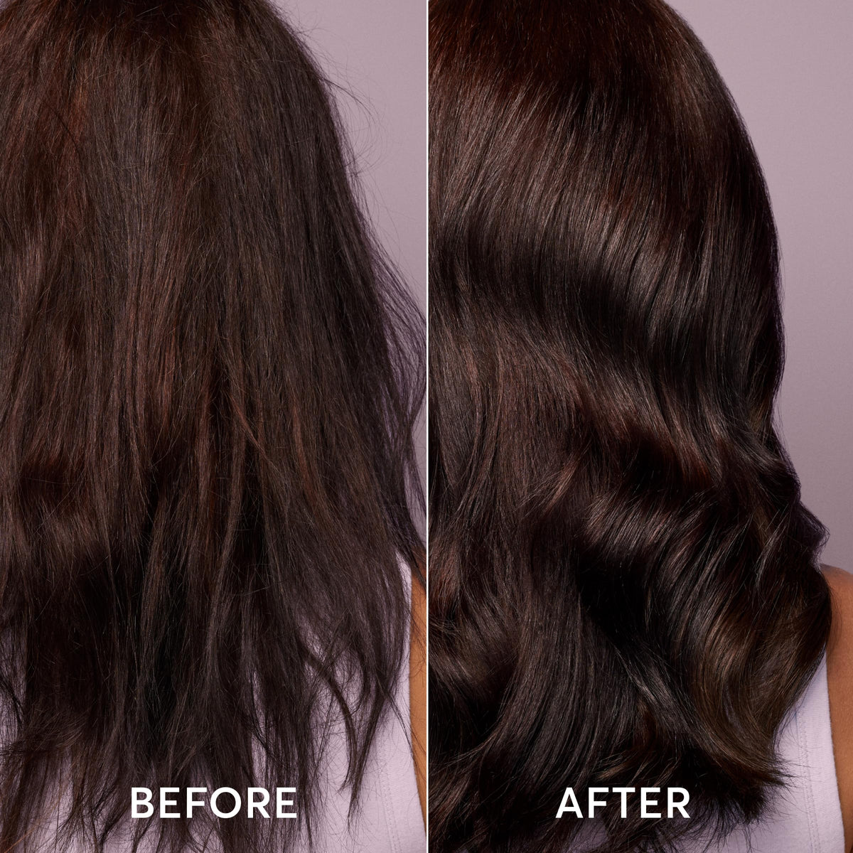 Madison Reed before and after hair strand comparison showing repaired bonds