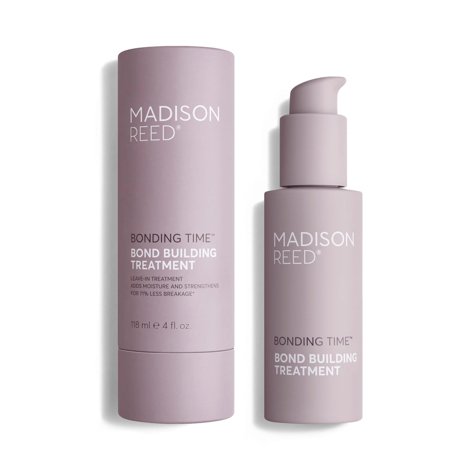 Madison Reed front packaging showing the bonding treatment and benefit