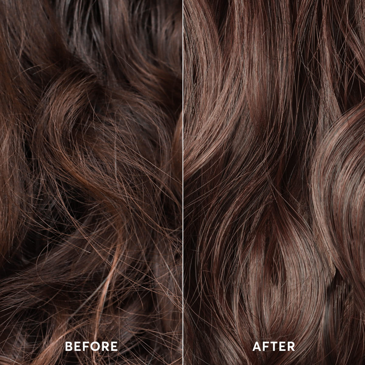 Madison Reed before and after hair showing improved shine and softness
