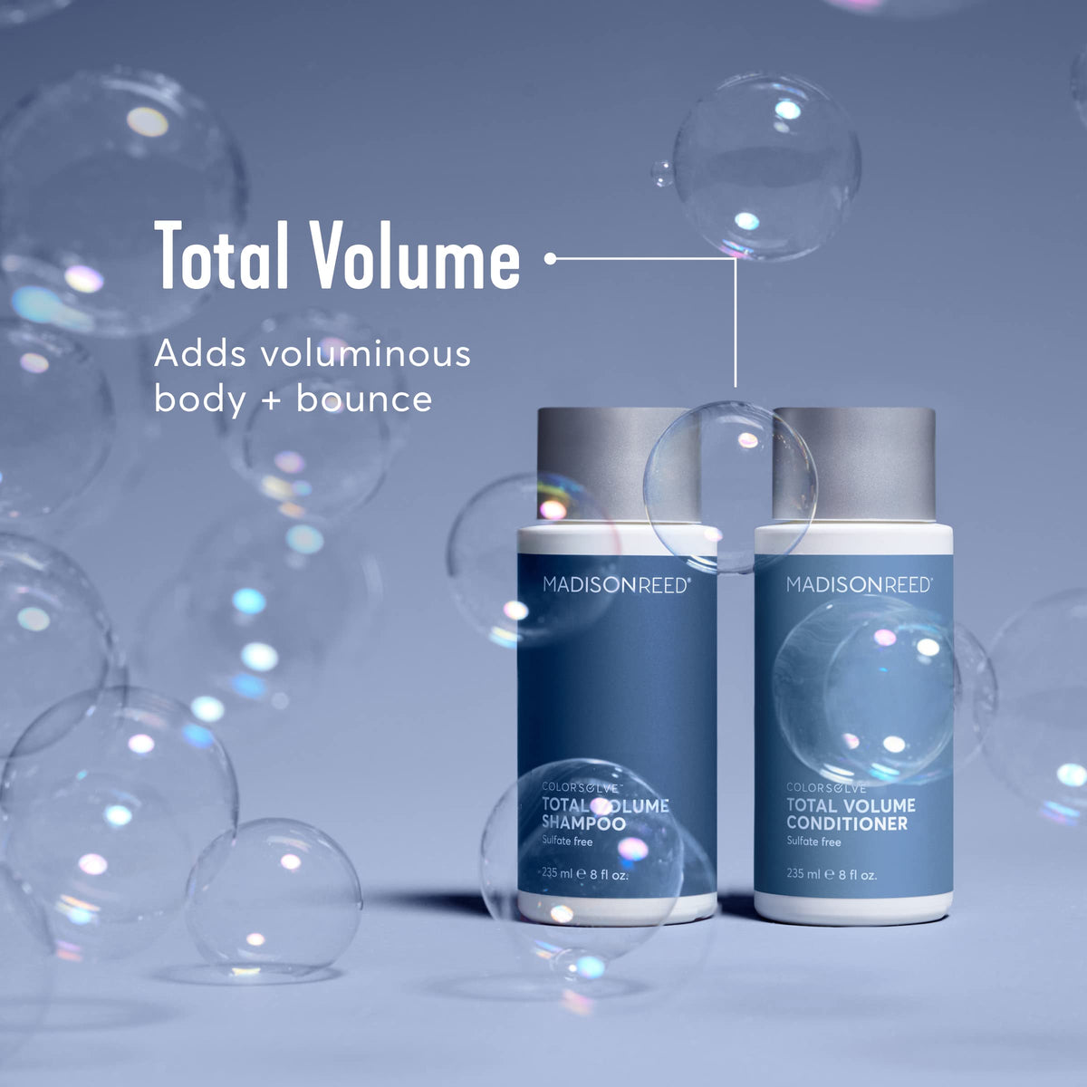 Madison Reed 8 fl oz size comparison illustrating travel-friendly volume