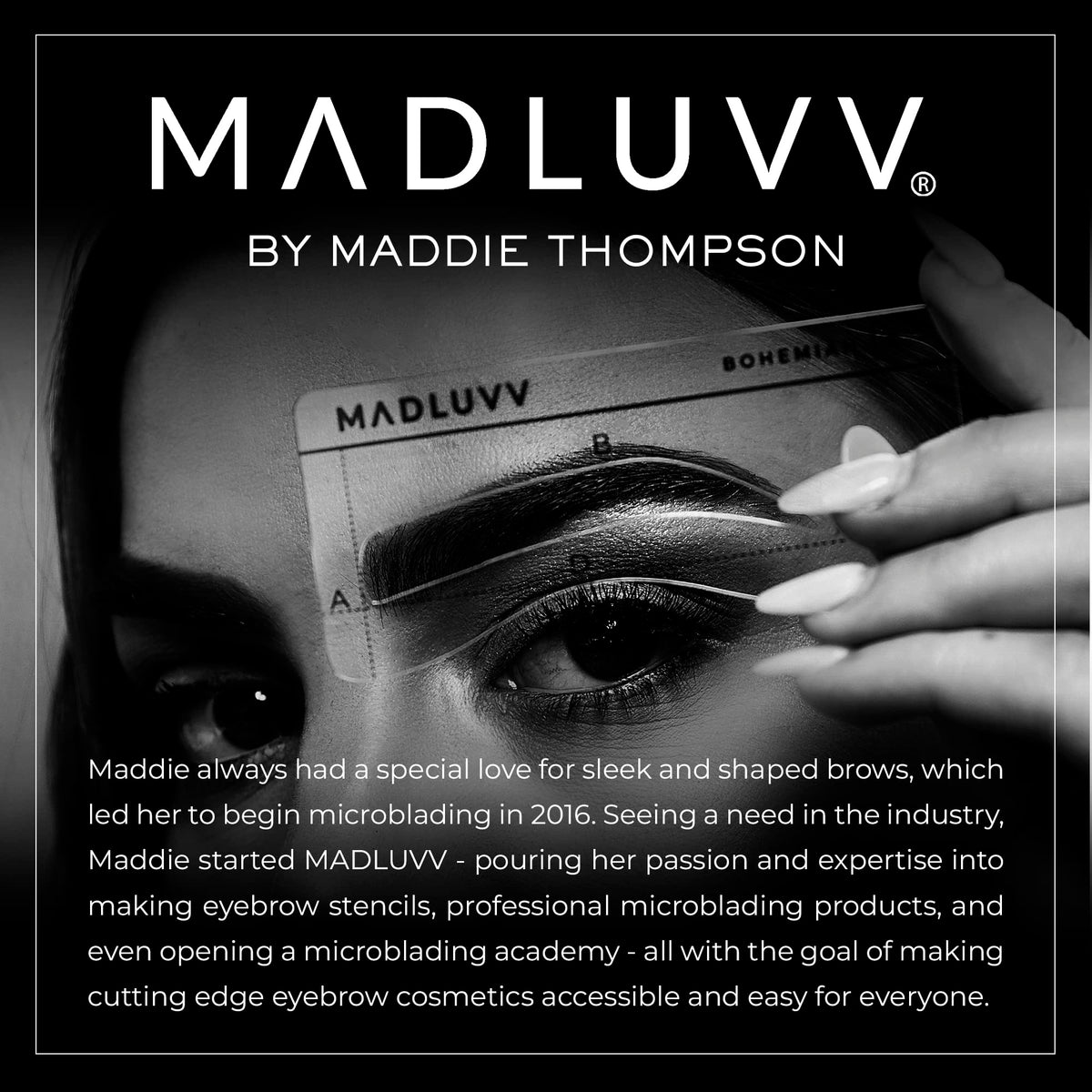 MADLUVV refill package detail highlighting label and shade Blonde