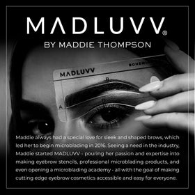 MADLUVV refill package detail highlighting label and shade Blonde