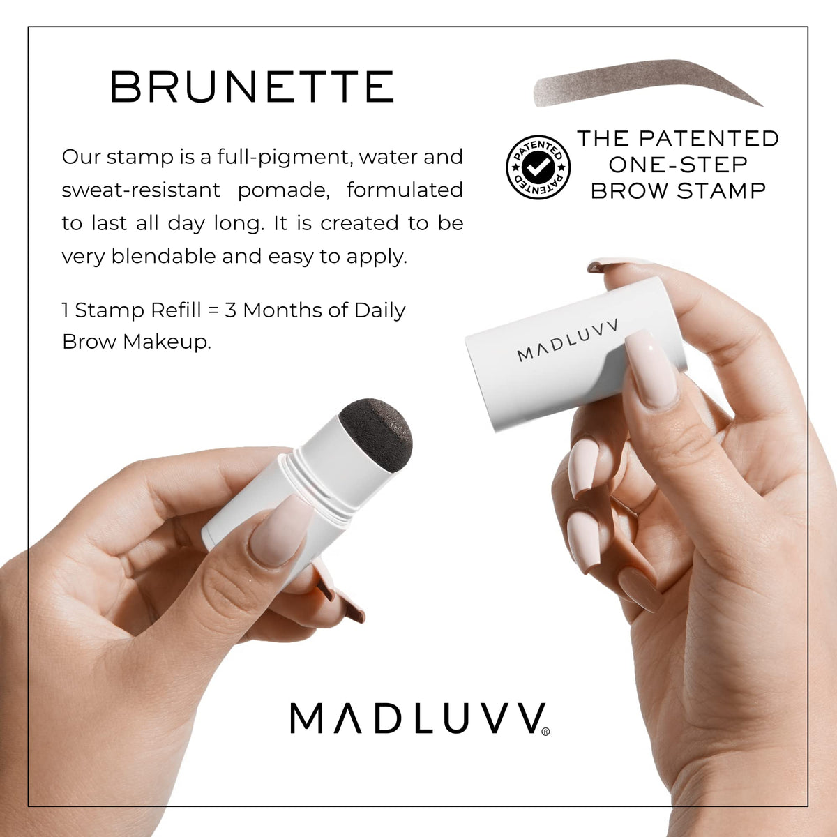 MADLUVV closeup of sponge applicator highlighting precise pigment delivery