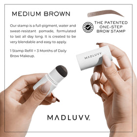 MADLUVV close-up sponge detail demonstrating even pigment transfer for precise application
