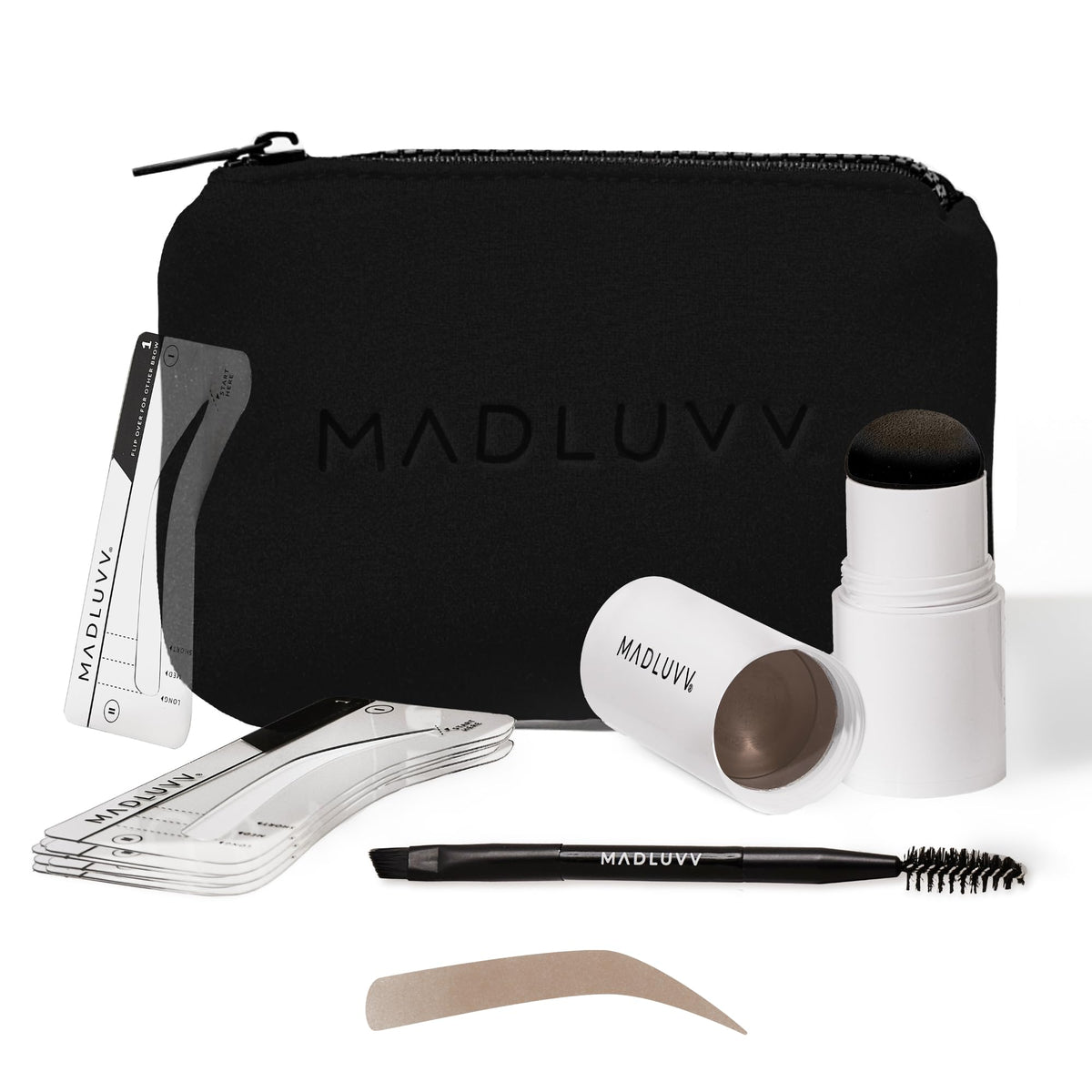 MADLUVV front packaging showing kit contents and soft brown benefit fast shaping