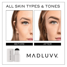 MADLUVV used at hairline for root touch-up hiding gray regrowth effectively