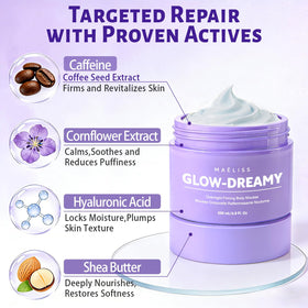 MAËLISS whipped cream texture close-up highlighting fast-absorbing moisture