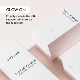 MAELOVE application on cheek demonstrating smooth, non-sticky finish