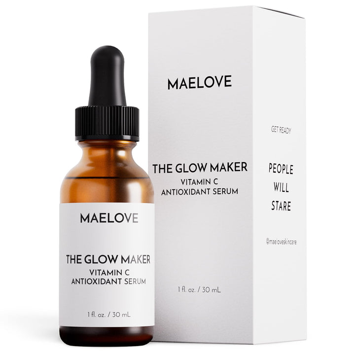 MAELOVE front packaging showing bottle and label, highlights clean formula