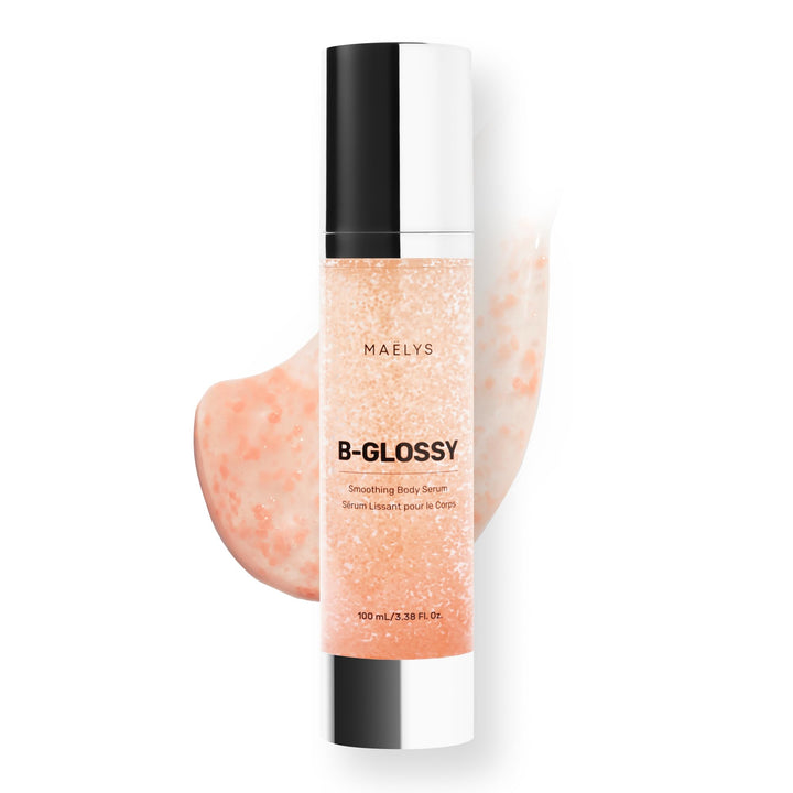 MAËLYS B-GLOSSY front packaging showing bottle and label, highlights product identity and trust