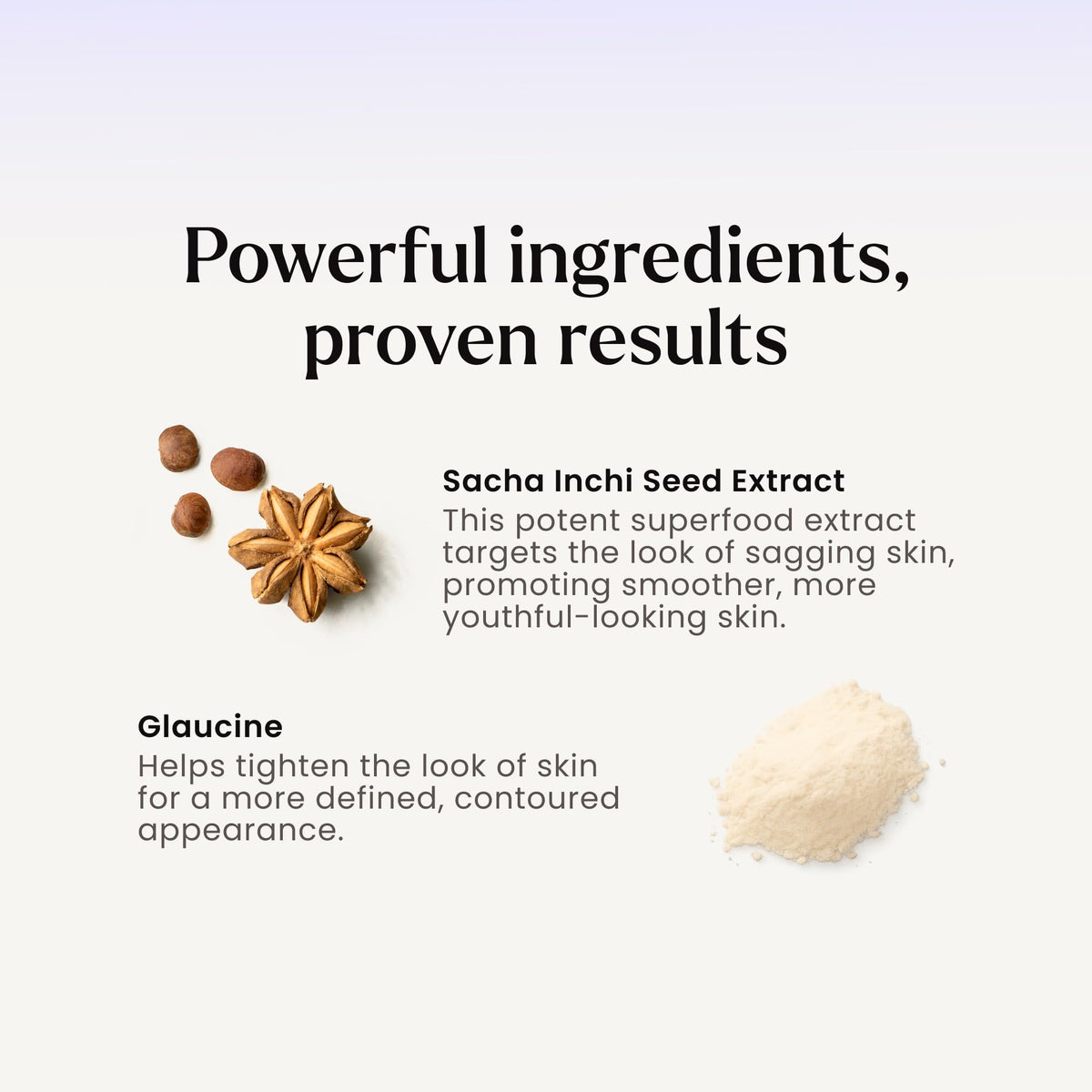 MAËLYS label close detail featuring key ingredients and clean design