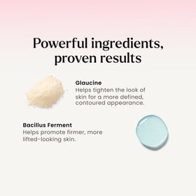 MAËLYS applying serum along jawline to refine contours and lift look