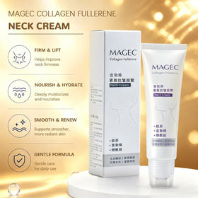 Magec Cream size and scale next to hand for portable routine benefit