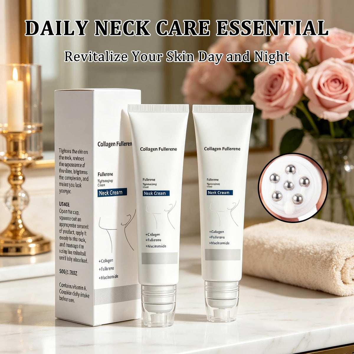 Magec five-roller close-up highlighting applicator design and spa-like benefit