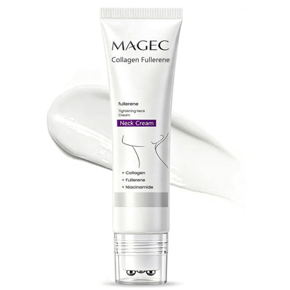 MAGEC front packaging showing tube and roller, convenient at-home spa