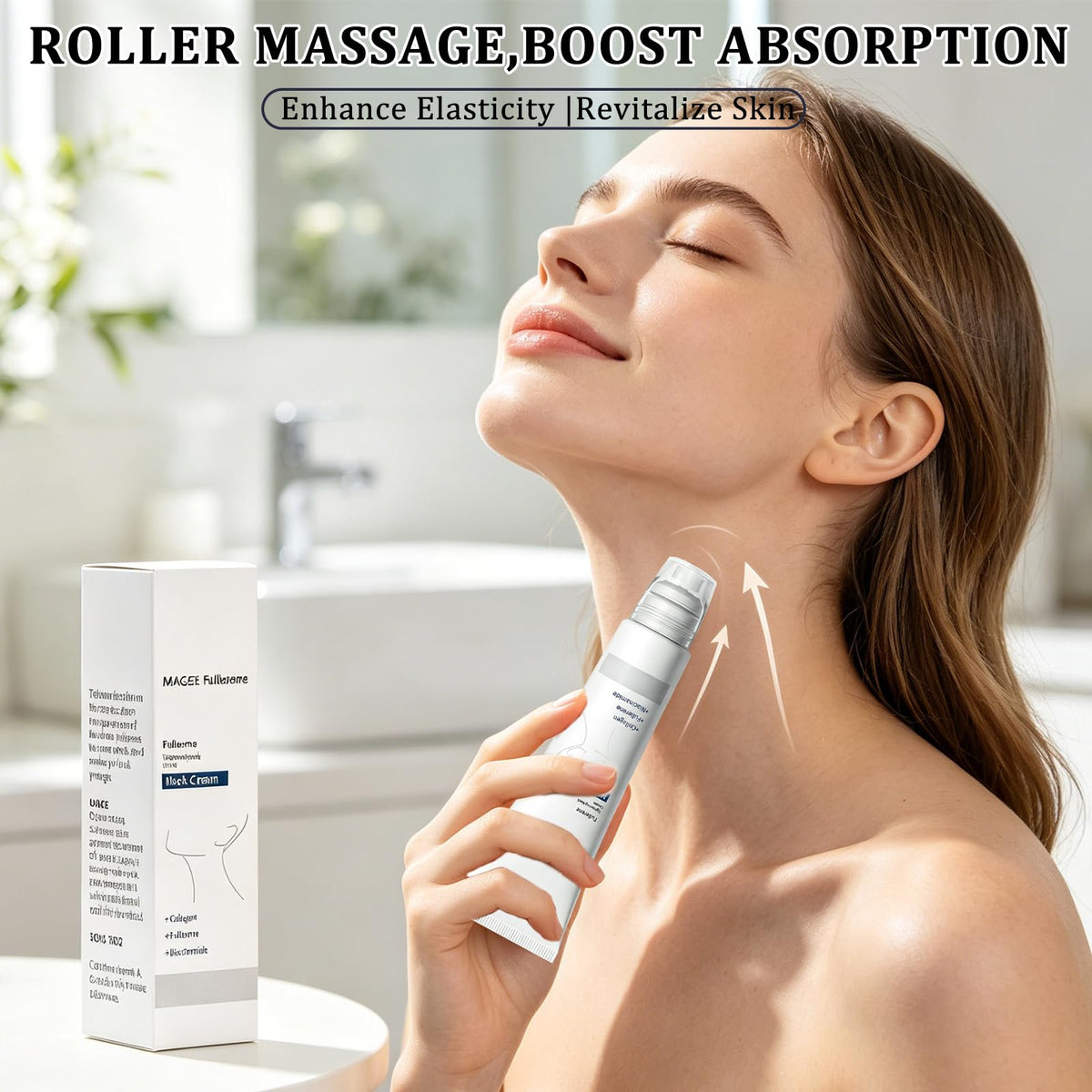 Magec cream texture on skin demonstrating fast absorption and smooth finish
