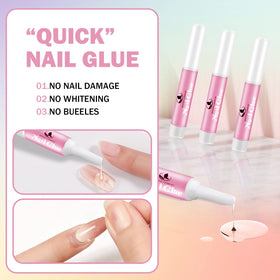 MAGIC ARMOR application in salon securing press-on nails efficiently