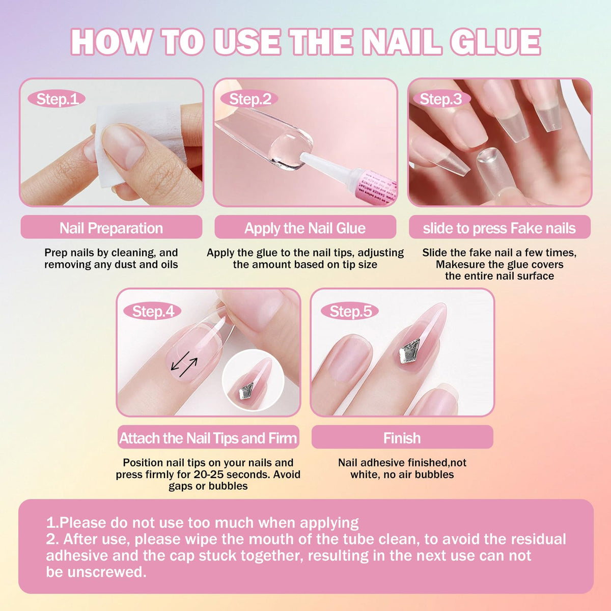 MAGIC ARMOR completed press-on nails showcasing long-lasting finish