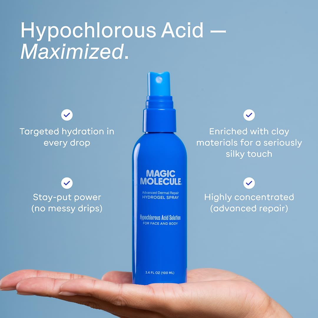 Magic Molecule label detail focusing on hypoallergenic and fragrance-free benefits