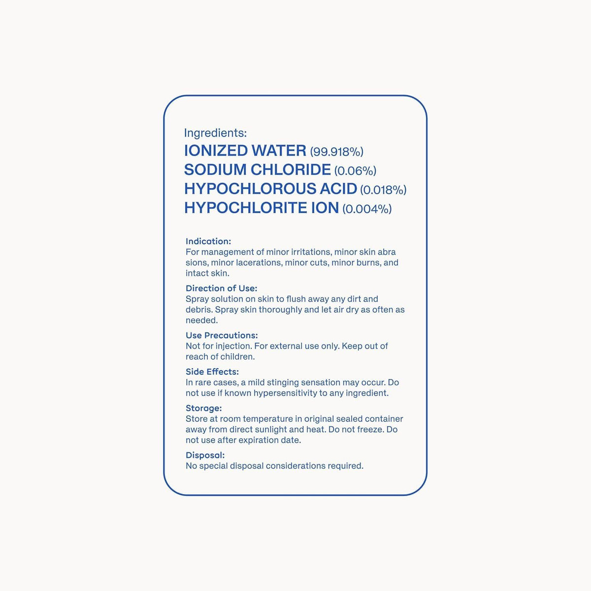 Magic Molecule used outdoors to refresh skin after activity and reduce irritation