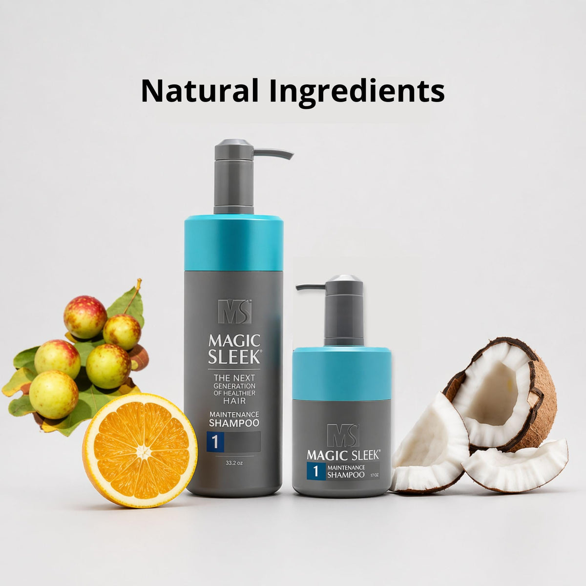MagicSleek bottle held in hand to show 17 oz scale and travel-friendly convenience