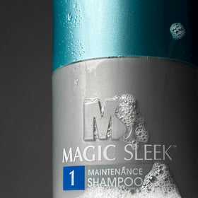 MagicSleek coconut oil ingredient shot emphasizing natural nourishment and added shine