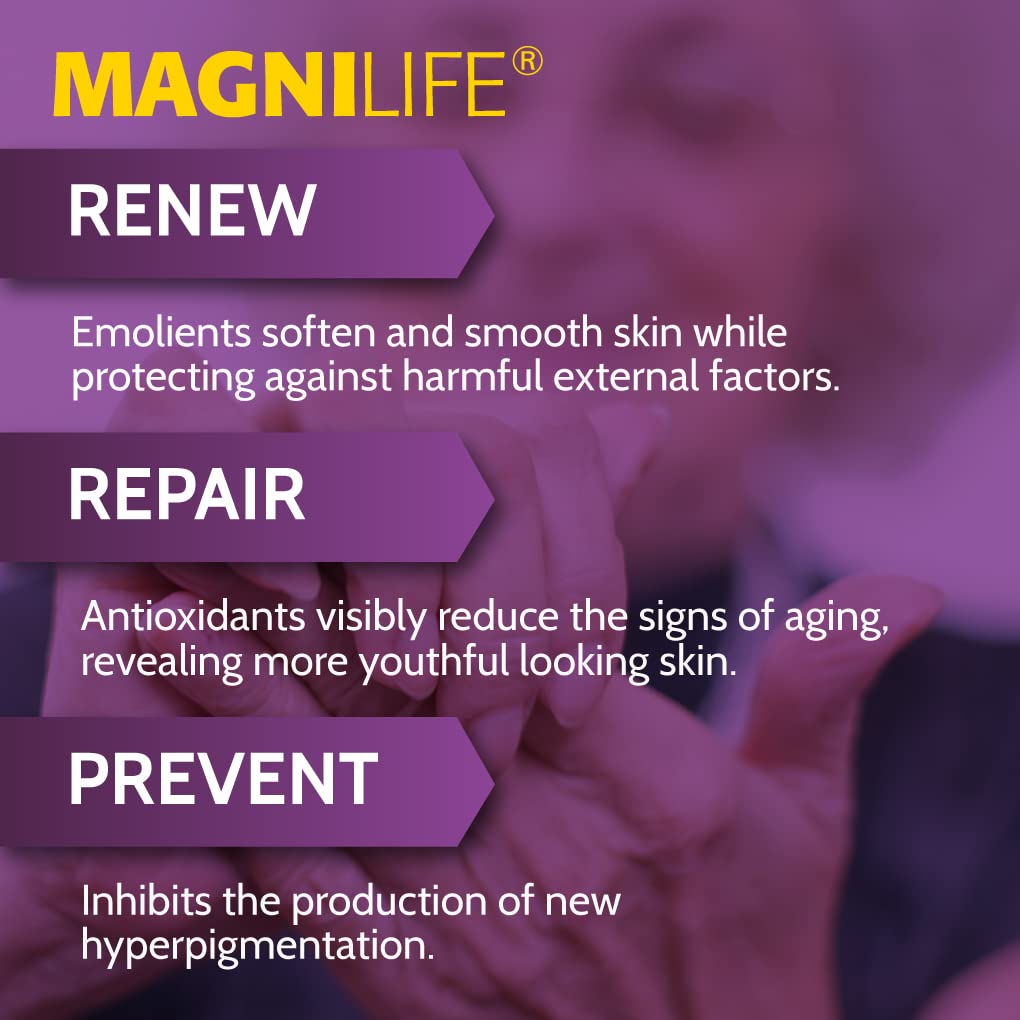 MagniLife cream texture close-up highlighting smooth, non-greasy finish
