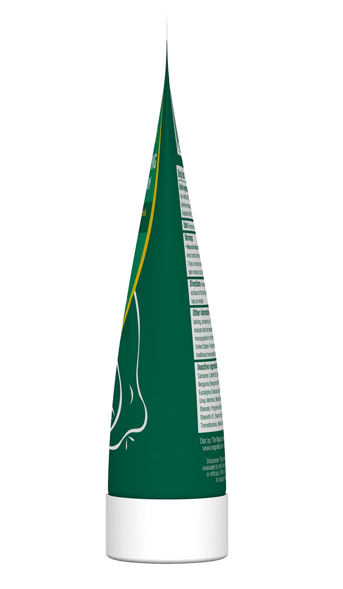 MagniLife label detail showing botanical ingredients for gentle comfort