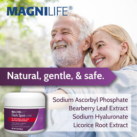 MagniLife label close-up listing botanical ingredients and gentle formulation