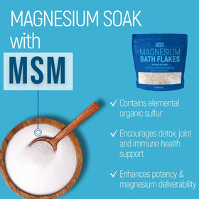 Magnum Solace bath in use with flakes dissolved promoting a relaxing soak