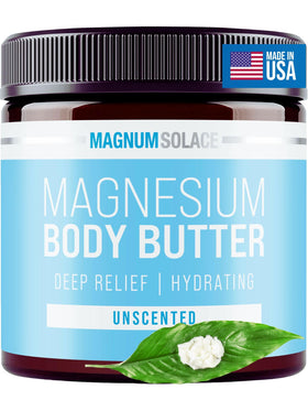 Magnum Solace jar on bedside table for nighttime routine convenience