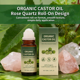 Maidlure rose quartz roller close-up with cool stone surface for soothing application