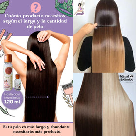 MAIKE AMOUR before and after showcasing reduced frizz