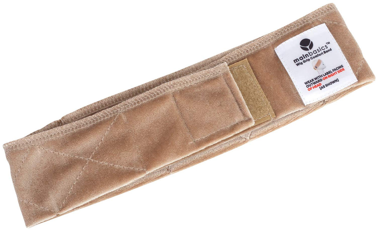 MainBasics band beside ruler to show size and scale for proper head fit