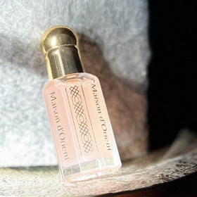 Maison d'Orient label and packaging detail showing brand authenticity and premium presentation