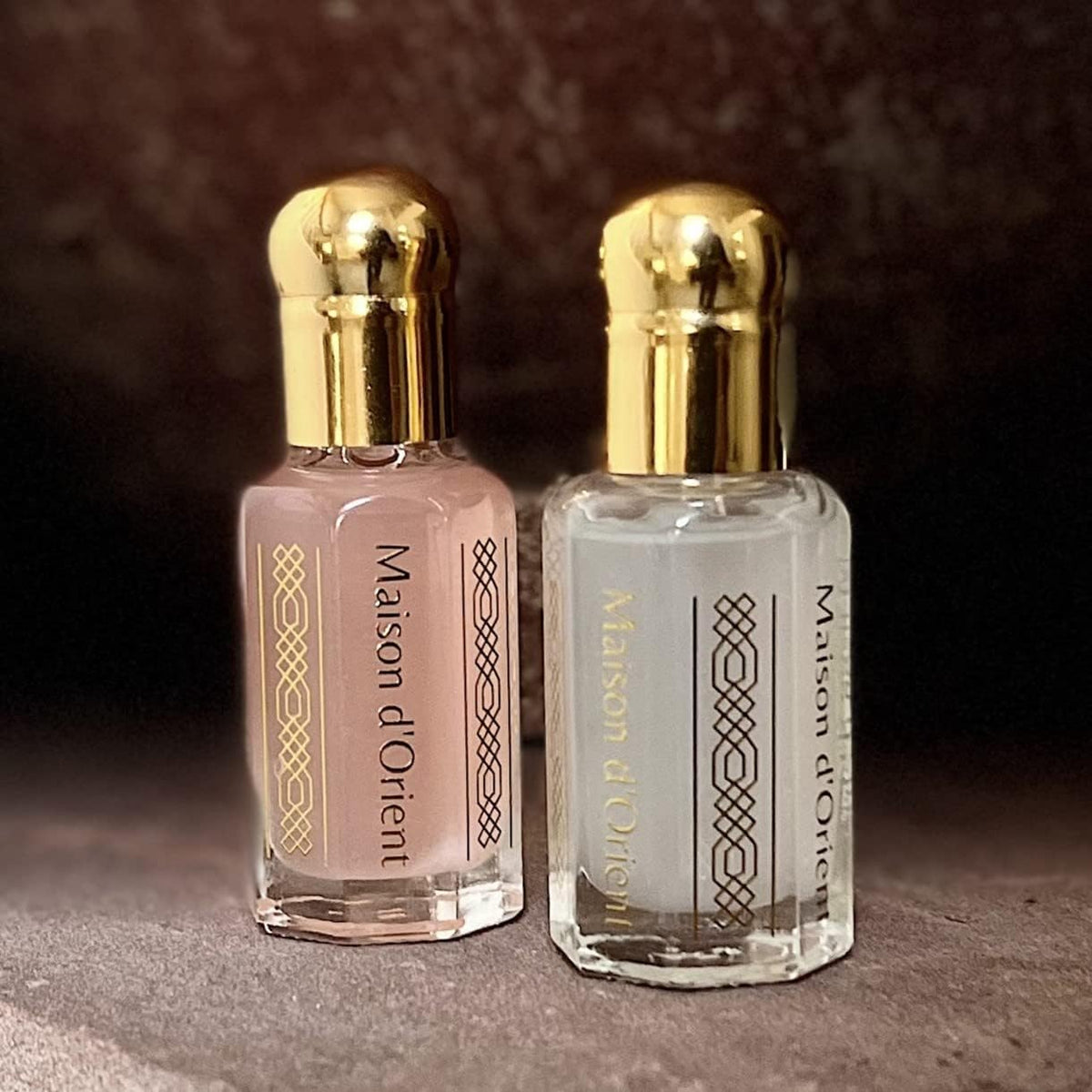 Maison d'Orient oil drop on skin showing lotion-like texture and moisturizing benefit
