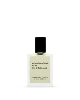 Maison Louis Marie roll-on front view showing elegant bottle and easy portability benefit