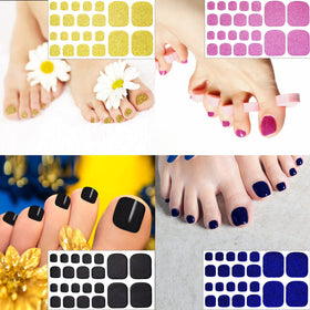 Maitys application on toenail demonstrating quick at-home pedicure