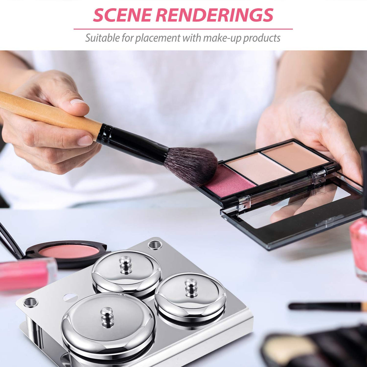 maitys clear acrylic lid closeup highlighting transparency and dust protection benefit