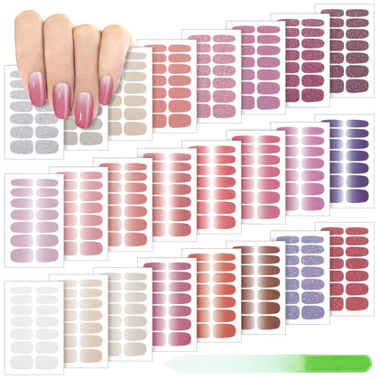 Maitys front packaging showing 24-sheet kit and nail file, convenient variety