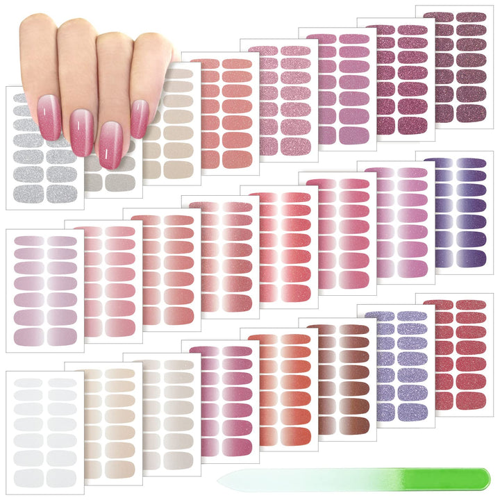 Maitys front packaging showing 24-sheet kit and nail file, convenient variety